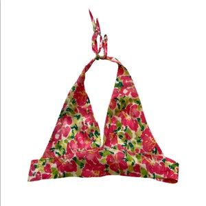 Floral Halter Crop Top Size S